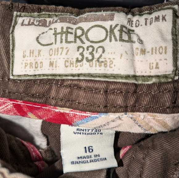 Cherokee Boys Adjustable Waist Straight Leg Jeans – Rum Cake Brown - Picture 6 of 7